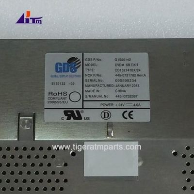 445-0731782 NCR 6625 6626 LCD 15 インチ STD 明るいディスプレイATM機械部品