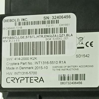 49249440721B Diebold EPP7 キーボードATM 機械部品