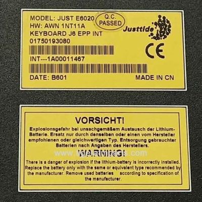 1750193080 ウィンコー・ニックスドルフ キーボード J6 EPP INT ATM 機械部品