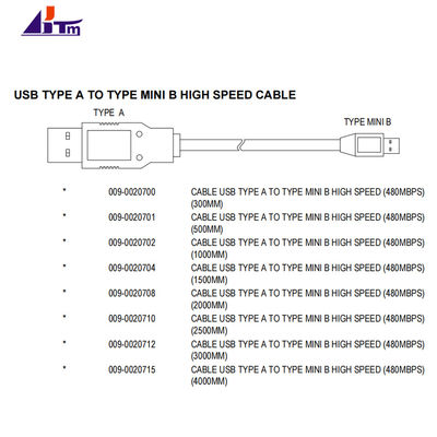 009-0020701 NCR 6683 6684 6687 2062 2064 ケーブルアセンブリ USB Type A - Mini B