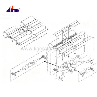 A002880 NMD50 ディスペンサーのインナーガイドアシー グロリー・トライトン NMD ATM部品